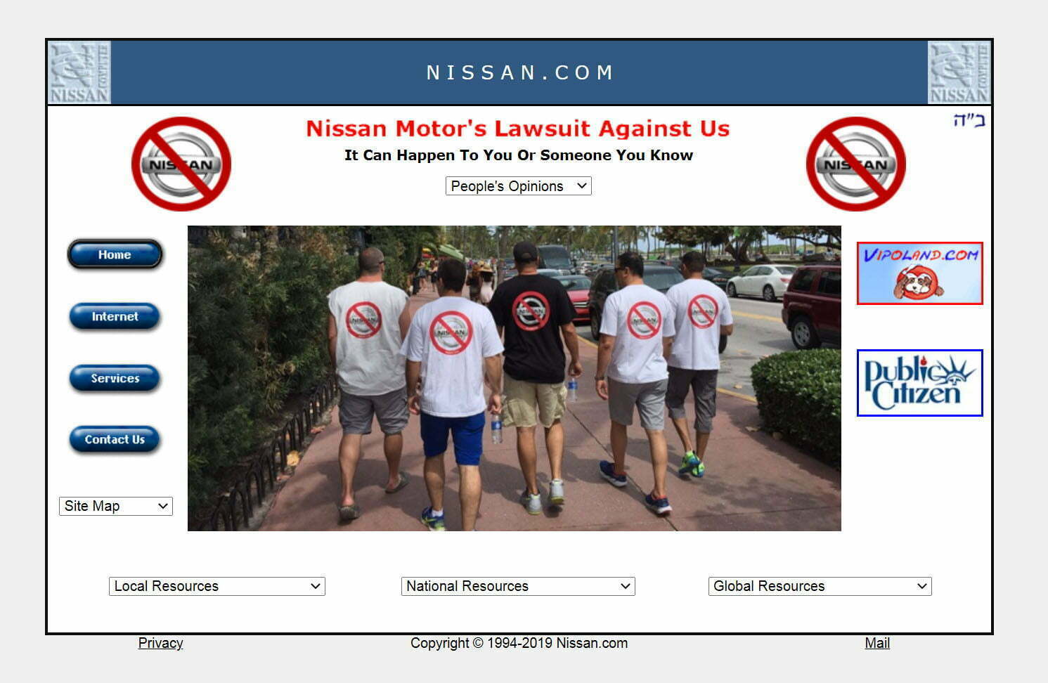 אתר האינטרנט של עוזי ניסן, Nissan.com