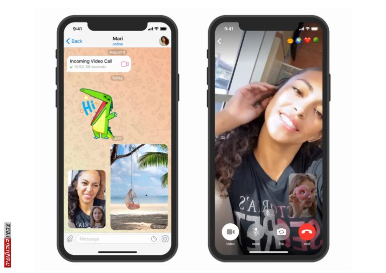 טלגרם שיחות וידאו